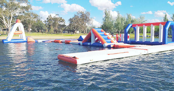 Jogos infláveis do parque da água do lago/campo de jogos de flutuação água inflável