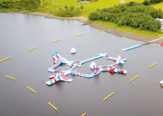 Parque de diversões inflável gigante da água do lago tarpaulin do PVC para adultos