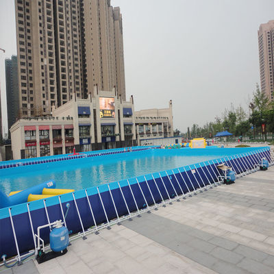 Grande quadro de aço inoxidável portátil nadador do metal da associação de água do PVC