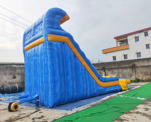 Encerado inflável de dobramento exterior do PVC da corrediça de água do campo de jogos da criança