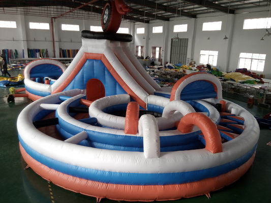 Campo de jogos inflável inflável do trampolim do pente do curso de obstáculo