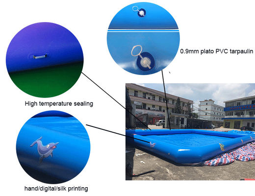 Piscina inflável de flutuação barata material durável do PVC 0.9mm