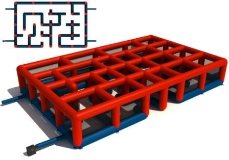 Jogo interativo Maze With Full Digital Printing inflável