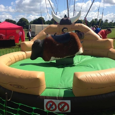 Rodeio inflável Bull louca mecânica do colchão para o parque de diversões
