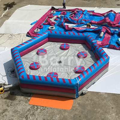 Jogo inflável personalizado da fusão do desafio com diâmetro Rotative da máquina 7m