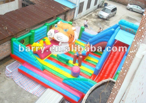 parque de diversões inflável de encerado do PVC de 0.55mm para o jardim da família