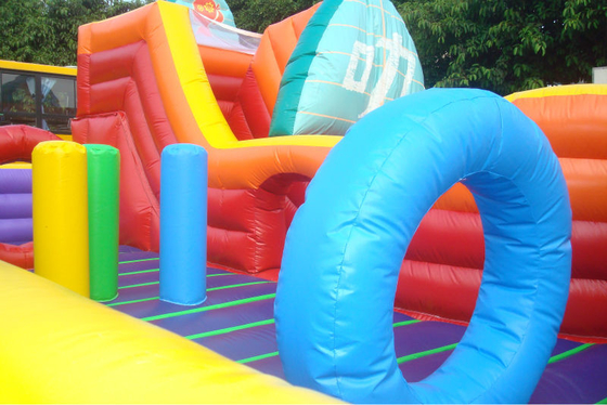 O OEM caçoa o castelo inflável do leão-de-chácara do campo de jogos do parque de diversões