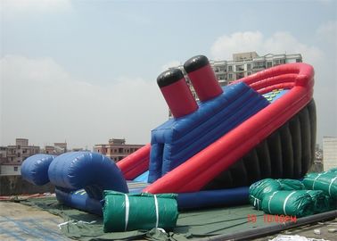 Corrediça inflável comercial durável de surpresa do navio de pirata 10M para Childs