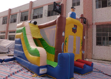 Castelo Bouncy combinado inflável do navio de pirata das crianças do parque temático para o aluguel
