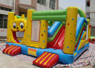 × 5 corrediça inflável da casa do salto dos desenhos animados bonitos de 5 m combinado para crianças