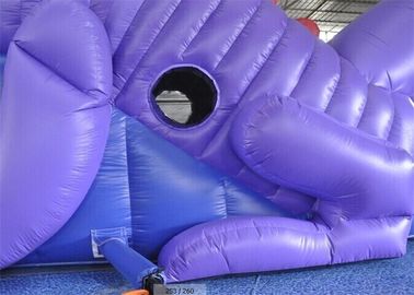 Corrediça inflável comercial personalizada do tamanho, corrediça inflável do dinossauro de 18ft para crianças