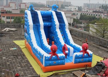 Corrediça inflável comercial da maneira da corrediça dobro, corrediça mega inflável gigante para adultos