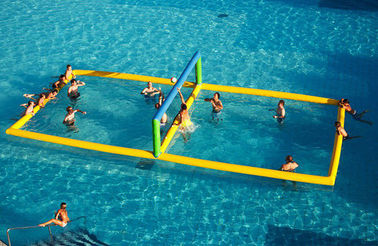 Corte de voleibol inflável do parque inflável comercial engraçado do Aqua para a água