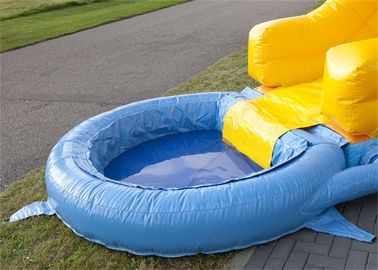 Mini corrediça de água inflável, corrediça de salto dos castelos da água inflável para crianças