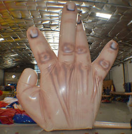 Fogo - única decoração inflável gigante resistente da mão com 5 dedos