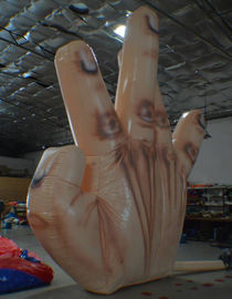 Fogo - única decoração inflável gigante resistente da mão com 5 dedos