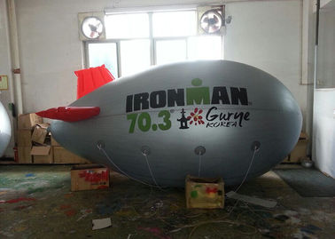 Dirigível dos produtos da propaganda da cor de prata/balão infláveis plano de ar