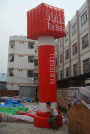 Coluna de propaganda inflável do PVC celebração exterior vermelha/azul para o evento