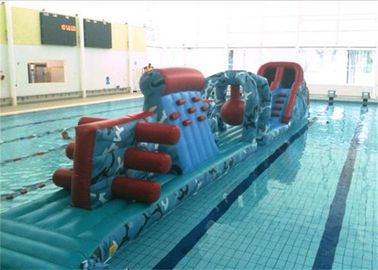 Curso de obstáculo inflável emocionante que flutua o curso de obstáculo inflável da água para jogos