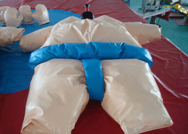 Jogos interativos infláveis adultos, traje inflável engraçado do lutador do Sumo
