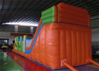 Fogo - campo de jogos do curso de obstáculo/casa infláveis enormes resistentes do salto curso de obstáculo