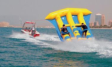 Barco inflável dos peixes de voo da água de encerado do PVC com impressão do logotipo