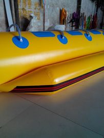 Brinquedos infláveis da água da única pista, barco de banana de encerado do PVC rebocador para a pessoa 6