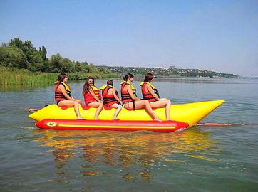 A água inflável de excitação de 5 assentos brinca/o tubo EN71 barco de banana aprovado