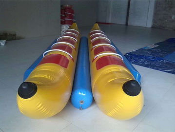 Barco inflável do brinquedo de 10 assentos, barco de banana inflável do ponto do Dobro-tripple