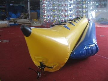Brinquedos infláveis da água do cavaleiro do oceano, corrediça de água inflável do barco do PVC para o único tubo
