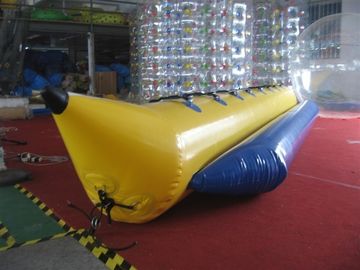 Brinquedos infláveis da água do cavaleiro do oceano, corrediça de água inflável do barco do PVC para o único tubo