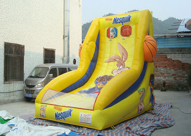 Aro de basquetebol inflável gigante comercial para jogos infláveis das crianças