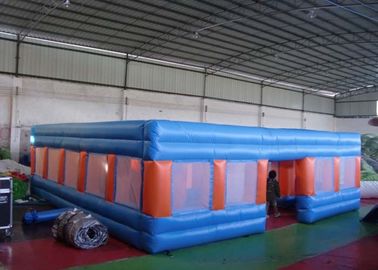 labirinto inflável EN14960 da explosão dos jogos exteriores do campo de jogos das crianças do PVC de 0.55mm