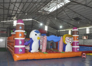 Castelo Bouncy das crianças infláveis animais gigantes do campo de jogos com corrediça