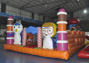 Castelo Bouncy das crianças infláveis animais gigantes do campo de jogos com corrediça