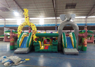 Castelo Bouncy inflável do tema animal maravilhoso/castelo do leão-de-chácara para crianças