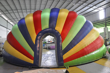 Barraca inflável do arco-íris, barraca inflável colorida da fase do PVC para o festival