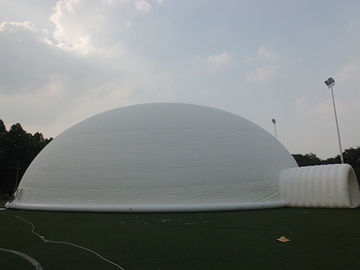 Barraca inflável de Lgloo da abóbada branca enorme de encerado do PVC de 0.55mm para o partido