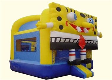 Casa inflável bonito comercial segura do leão-de-chácara de Spongebob para crianças