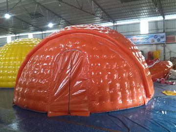 Barraca de acampamento inflável de encerado do PVC do diâmetro da prova 6m da água com EN14960