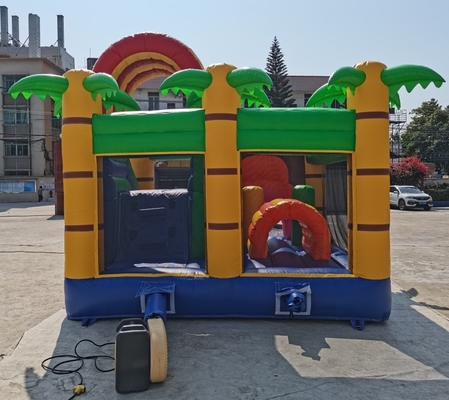 PVC Lion Jumping Castle For Kids animal inflável 5mLX5mWX4mH