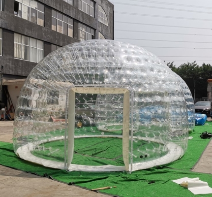 Diâmetro inflável hermético transparente da barraca 5m da bolha do PVC