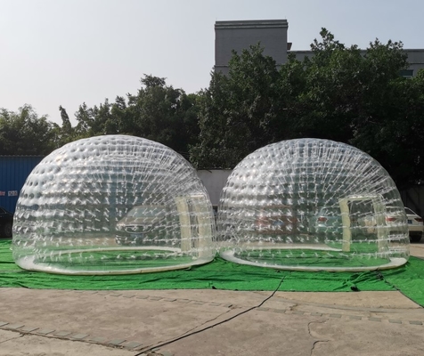 Diâmetro inflável hermético transparente da barraca 5m da bolha do PVC