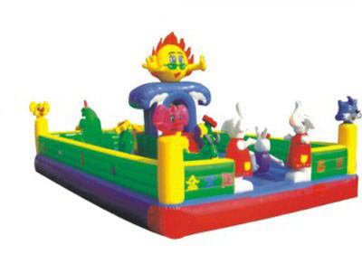 jogos de terra de salto do leão-de-chácara do castelo do parque de diversões 18oz inflável