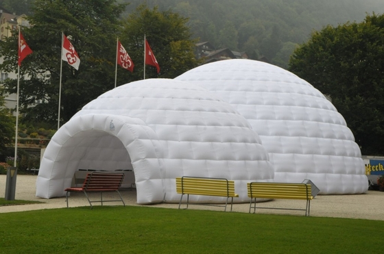 gigante apoiado da estrutura da barraca da abóbada do PVC de 0.45mm ar inflável