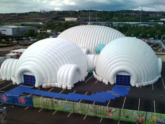 gigante apoiado da estrutura da barraca da abóbada do PVC de 0.45mm ar inflável