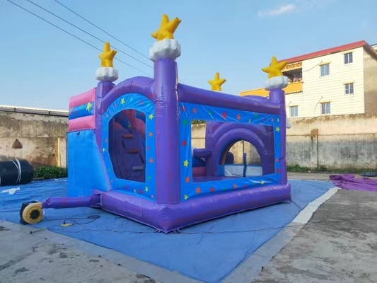 Corrediça de salto inflável do parque de Paly do castelo do anúncio publicitário das crianças