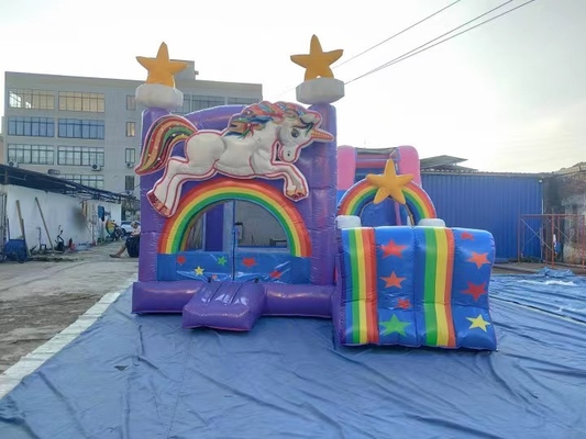 Corrediça de salto inflável do parque de Paly do castelo do anúncio publicitário das crianças