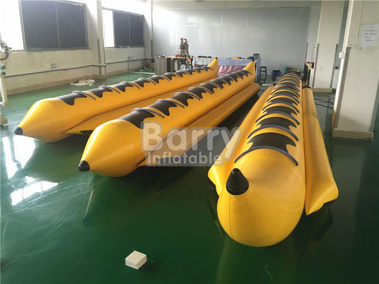 Brinquedo inflável inflável da água do barco de banana do jogo da água do barco do brinquedo dos assentos do amarelo 8