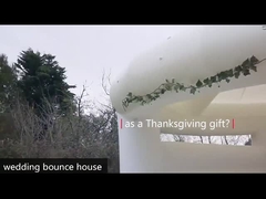 Salto Branco de Casamento Castelo Salto Pvc Com Deslizamento e Furo de Bola